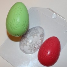 Форма для отливки шоколада "Яйцо цветочный орнамент"